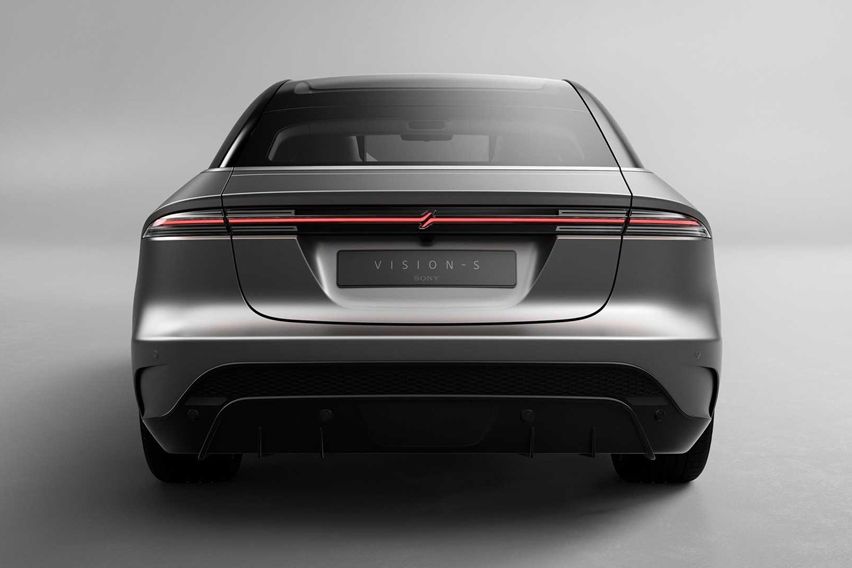 Tampak Belakang Konsep Mobil Listrik Bikinan Sony