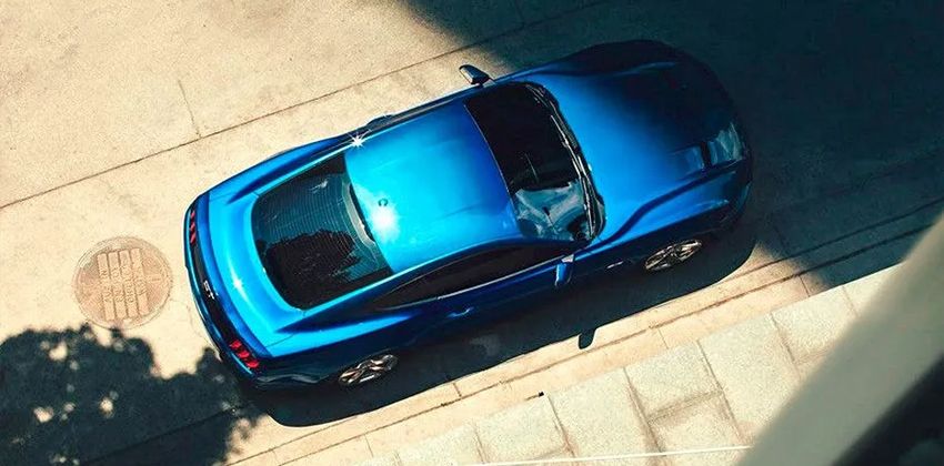 2019 Ford Mustang top-view