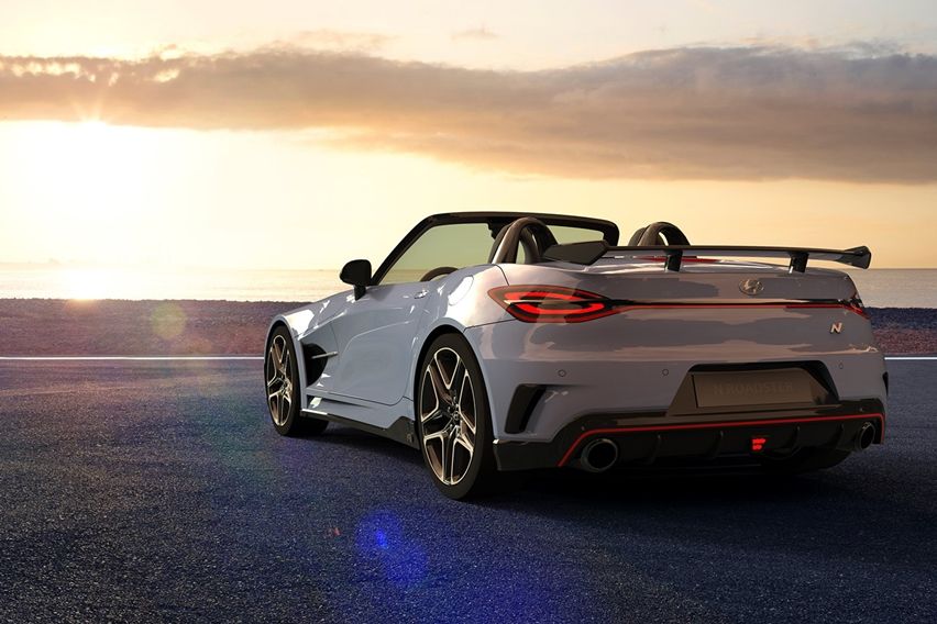 Hyundai N roadster rendering belakang