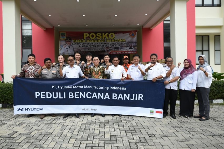 Hyundai Motor Manufacturing Indonesia Peduli Banjir