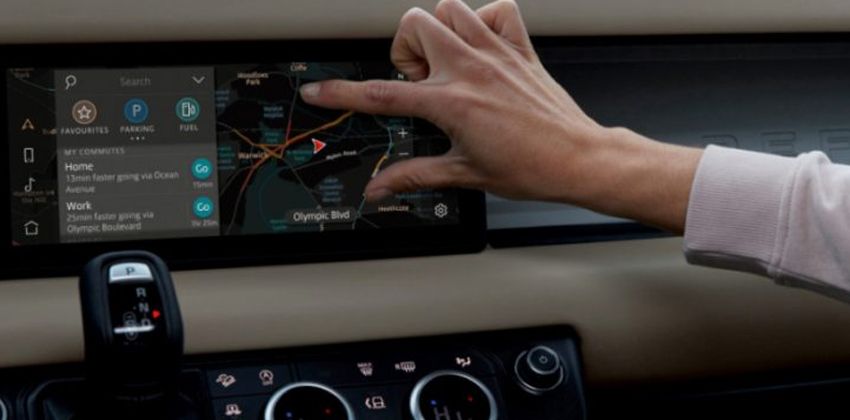 New Defender's infotainment system