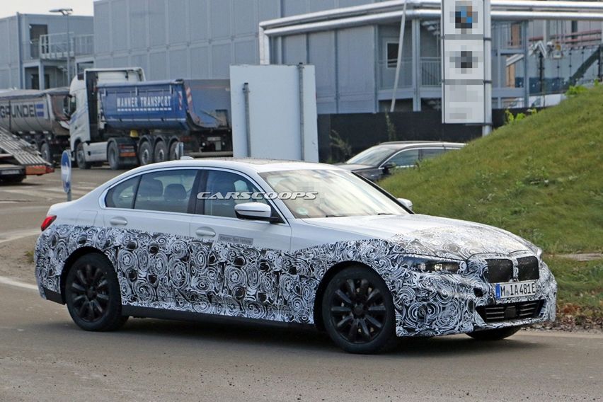 BMW 3-Series EV spyshots