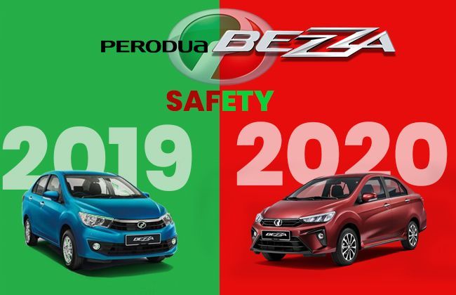 Perodua Bezza Safety - 2019 vs 2020