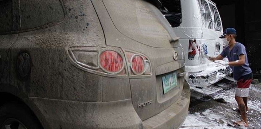 ashfall car care tips - wash car bottom