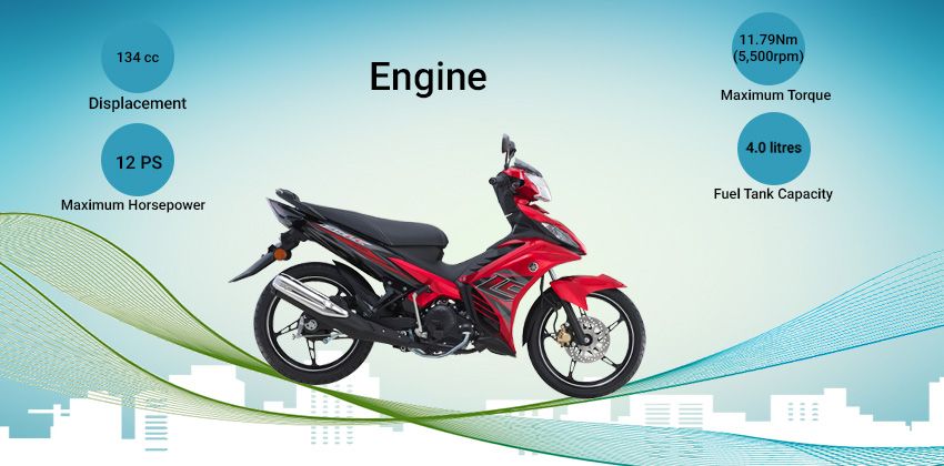 Yamaha 135 LC Super Sports engine