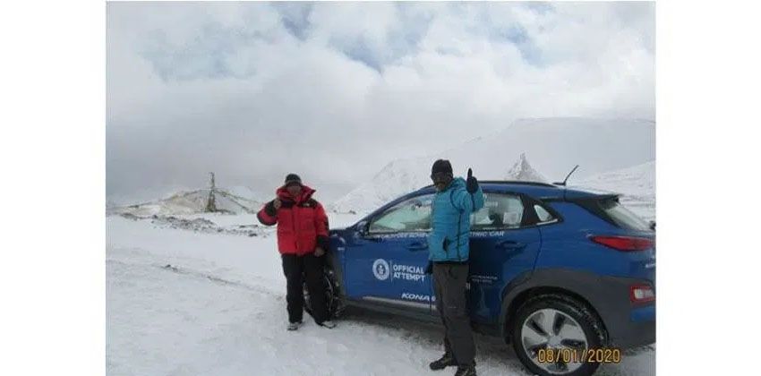 Hyundai Kona EV record