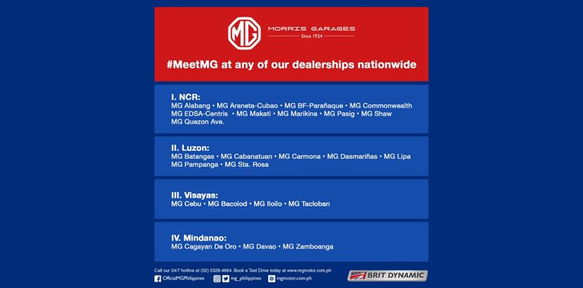 MG Philippines new dealership details
