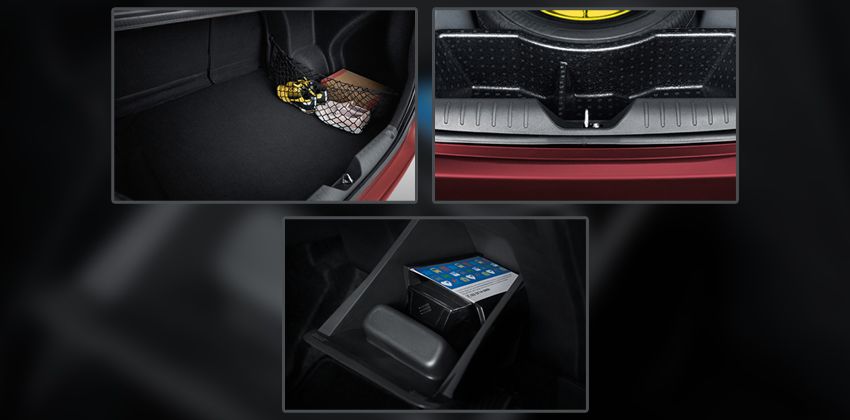 2020 Perodua Bezza storage options