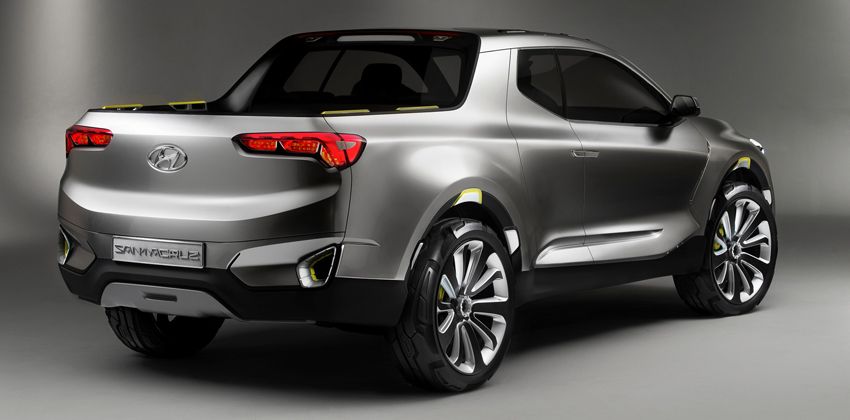 Hyundai pickup truck rear