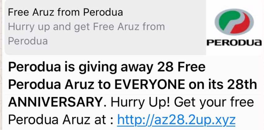 Free Aruz scam MESSAGE 