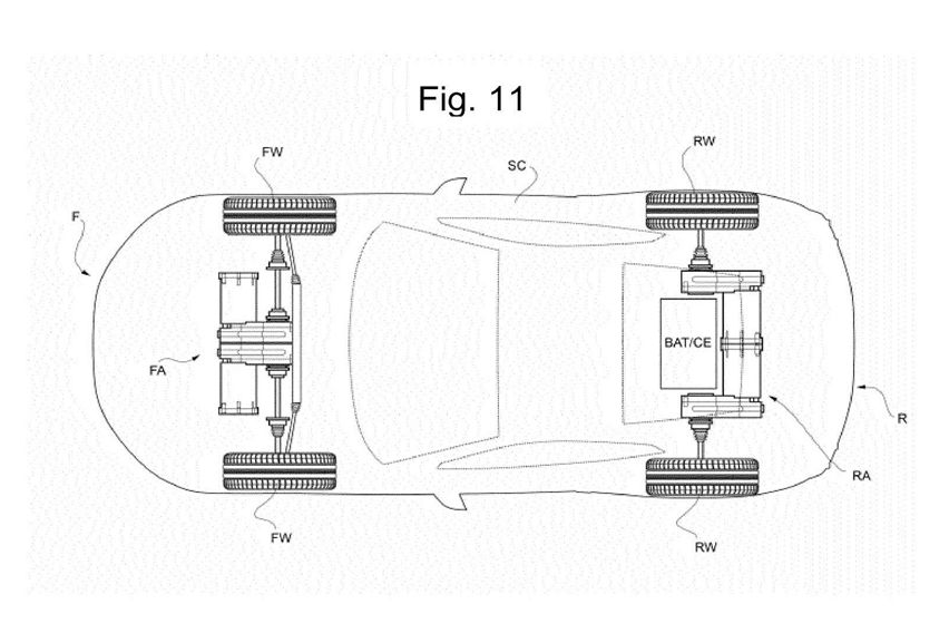 desain rancang bangun mobil listrik Ferrari