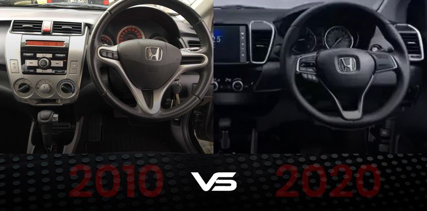 Honda City 2020 vs 2010