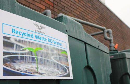 Bentley sets up a new water recycling system Bentley sets up a new water recycling system