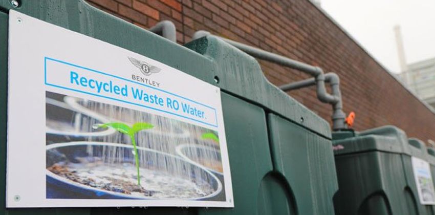 Bentley water recycling system