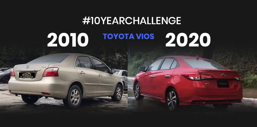 Toyota Vios 2010 vs 2020