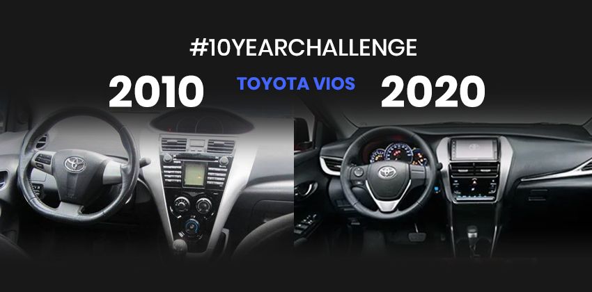 Toyota Vios 2010 vs 2020