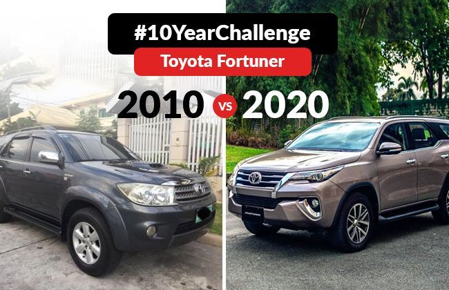 #10YearChallenge - Toyota Fortuner 2010 vs 2020