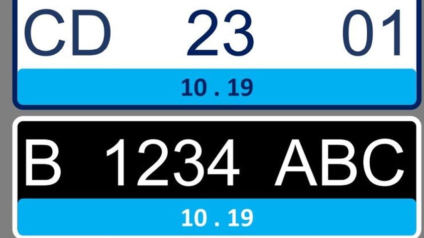 Pelat nomor khusus kendaraan listrik