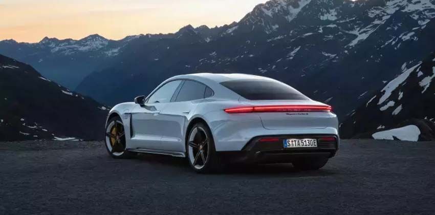 Porsche Taycan Turbo S rear