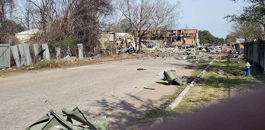 Chevrolet Corvette service centre explosion