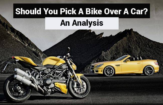 Should you pick a bike over a car? - An Analysis 