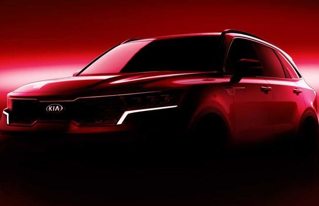 2021 Kia Sorento official teaser images released