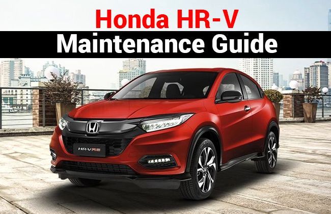 Honda HR-V: Maintenance guide
