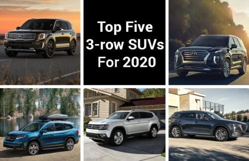 Top five 3-row SUVs for 2020