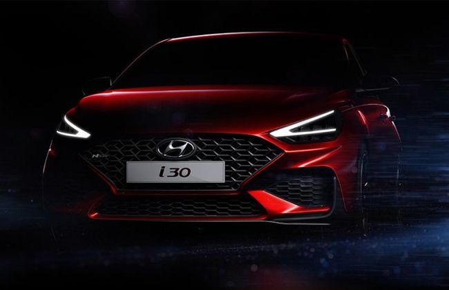 2021 Hyundai i30 teaser images depict a refreshing fascia