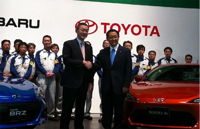 Toyota now owns 20% of Subaru