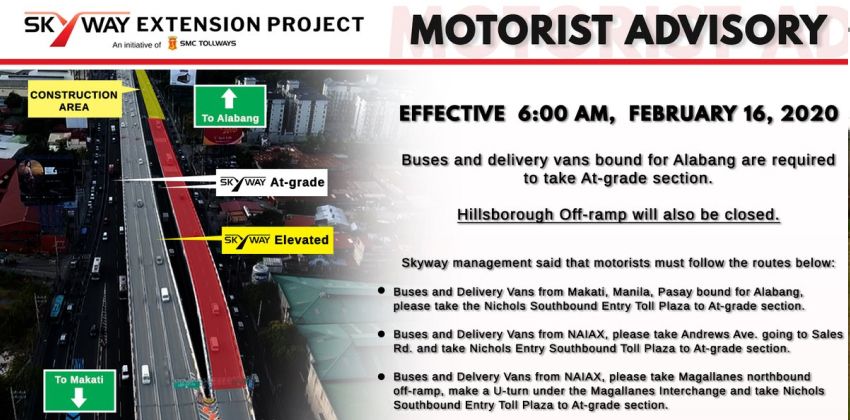 Skyway traffic scheme