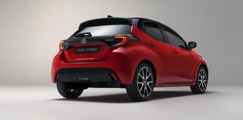 2020 Yaris hybrid rear