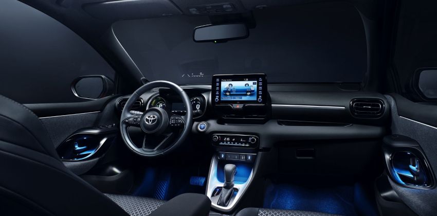 2020 Yaris hybrid interior