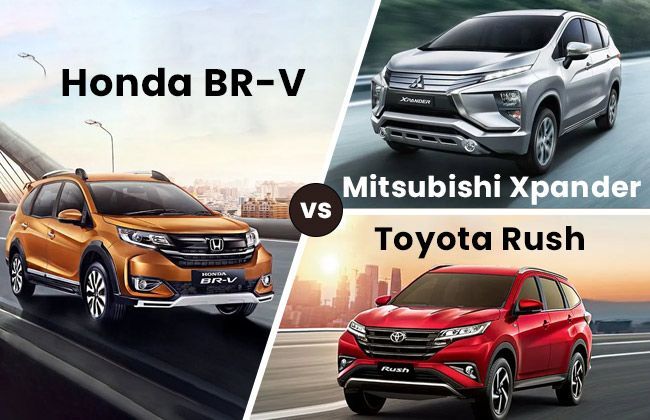Honda BR-V vs Mitsubishi Xpander vs Toyota Rush - The better pick