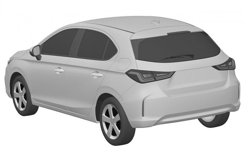 tampak belakang desain Honda City hatchback