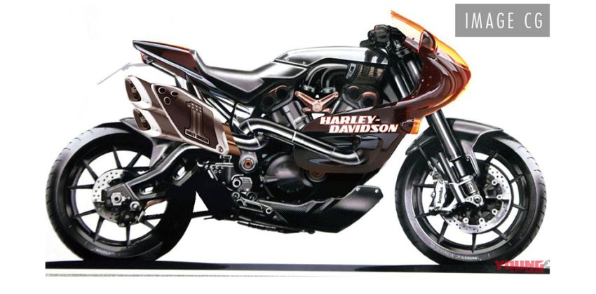 new faired Harley Davidson by Young Machine