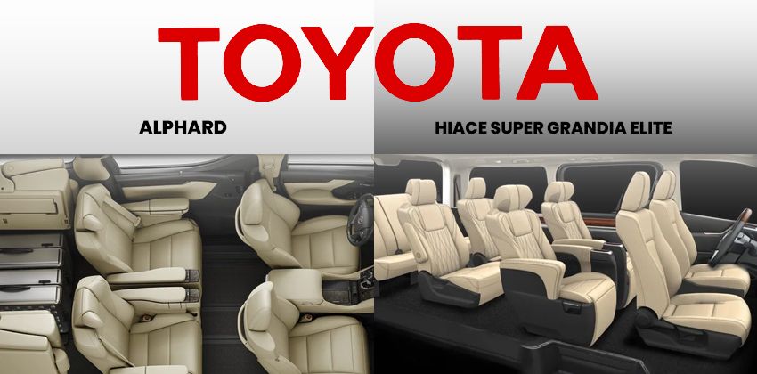 Toyota Alphard vs Hiace Super Grandia Elite - Seats