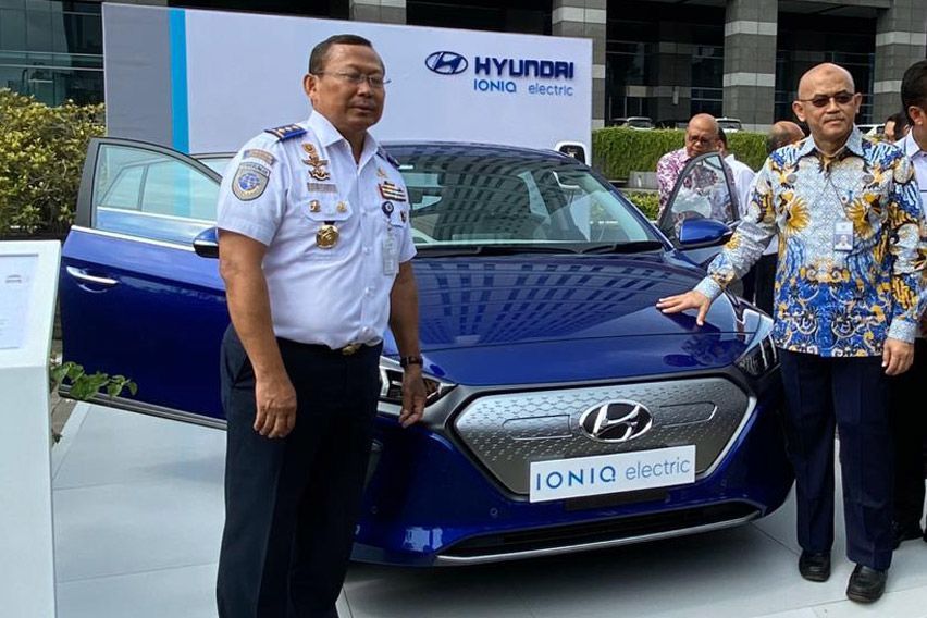 Hyundai Ioniq Electric Pamer Teknologi di Rakornis Dirjen Hubdat 2020