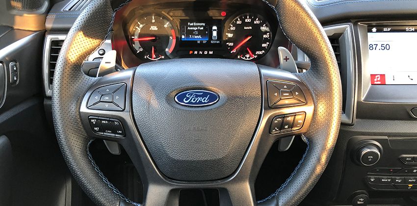 Ford Ranger Raptor steering 