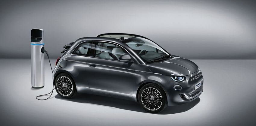 Fiat 500 electric side