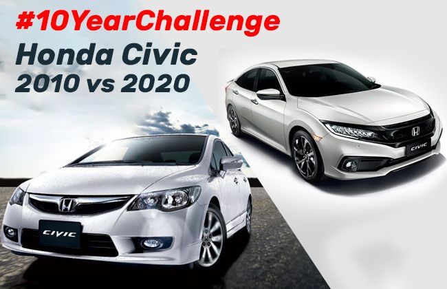  #10YearChallenge - Honda Civic 2010 vs 2020
