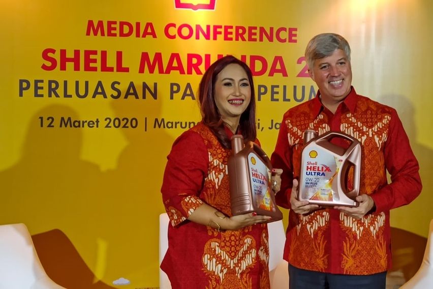 Seremoni peresmian perluasan pabrik pelumas Shell