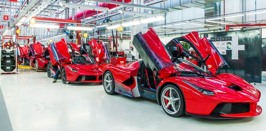 Ferrari stops production