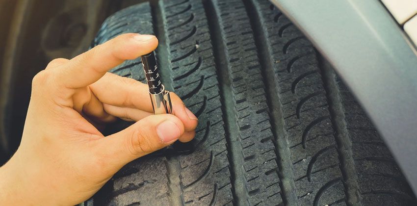 electric car tire checking