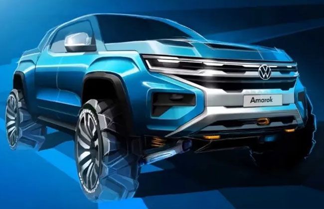 2022 Volkswagen Amarok sketch teased