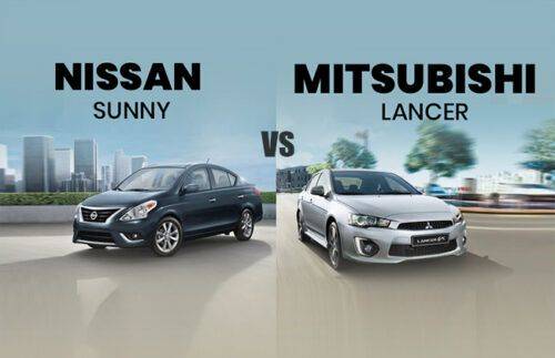 Nissan Sunny vs Mitsubishi Lancer - The better sedan Nissan Sunny vs Mitsubishi Lancer - The better sedan
