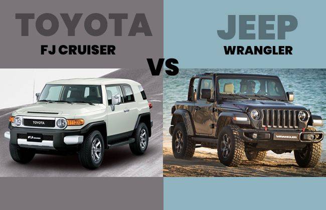 Toyota Fj Cruiser Vs Jeep Wrangler - The Better 4X4 Suv | Zigwheels