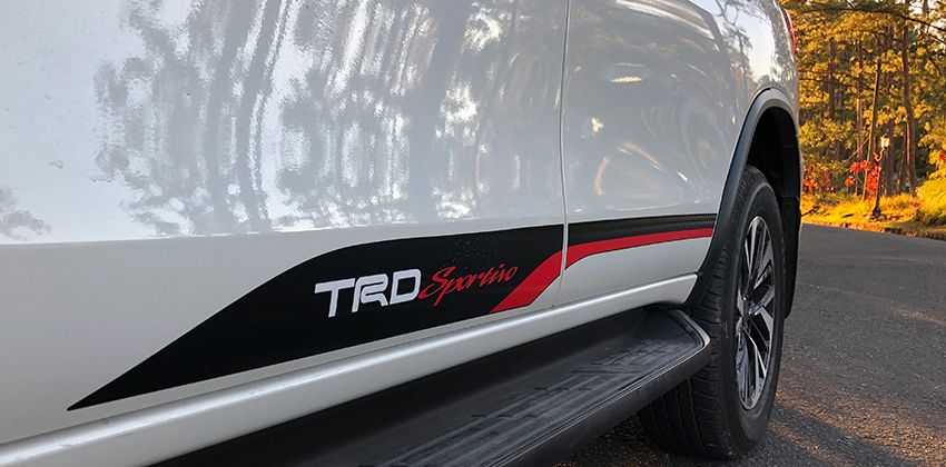 Toyota Fortuner TRD side decal 850 x 420