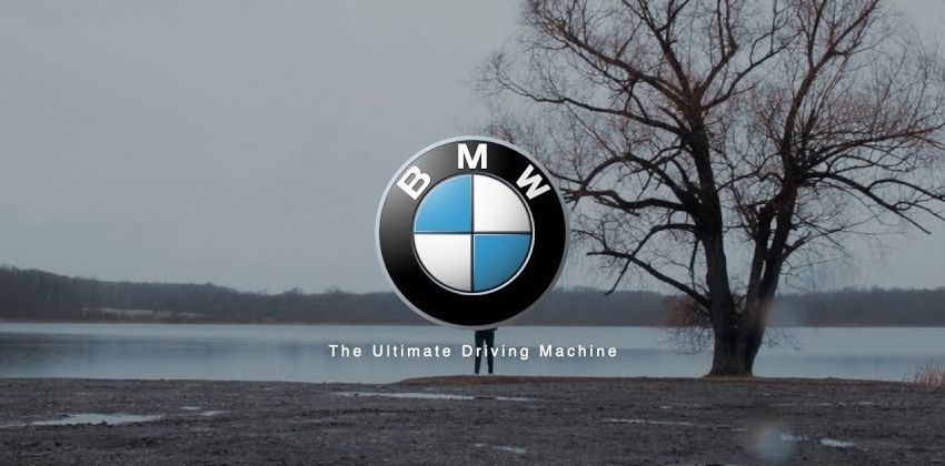 BMW social distancing message