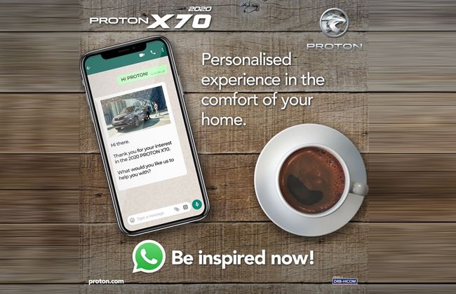 Proton started WhatsApp chatbot for X70 